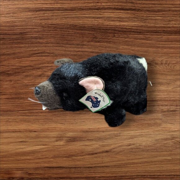 Windmill Toys Plush Australia Tassy Devil Stuffed Animal 12" Realistic Toy black - Picture 2 of 12